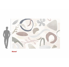 Papier peint photo avec motif abstrait et organique