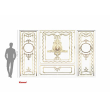 Peinture murale Komar avec ornements dorés de style classique