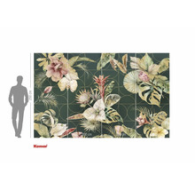 Papier peint photo Komar avec motifs de plantes et indications de taille