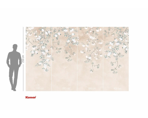 Papier peint photo avec motif floral pour la décoration murale