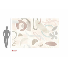 Papier peint photo avec des formes abstraites et le logo Komar