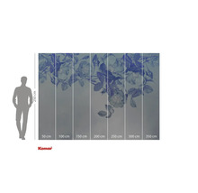 Papier peint photo Komar avec motif floral et indications de dimension