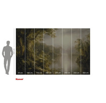 Papier peint photo Komar avec motif jungle et indications de taille