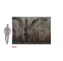 Komar Fototapete mit Pflanzenmotiv und Größenangaben