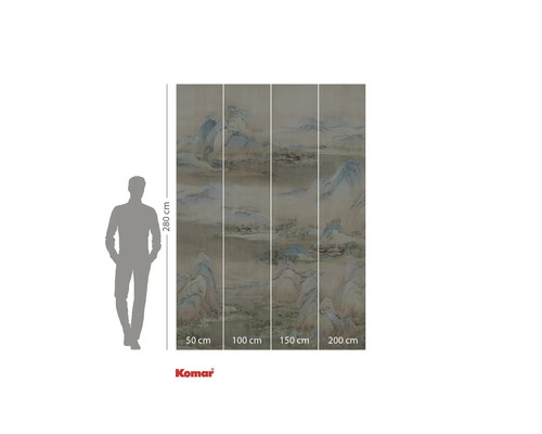 Papier peint photo Komar avec paysage de montagne, 280 x 200 cm