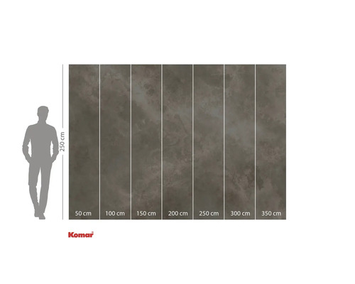 Papier peint photo Komar avec représentation des proportions