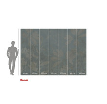 Papier peint photo avec motif floral et indications de taille