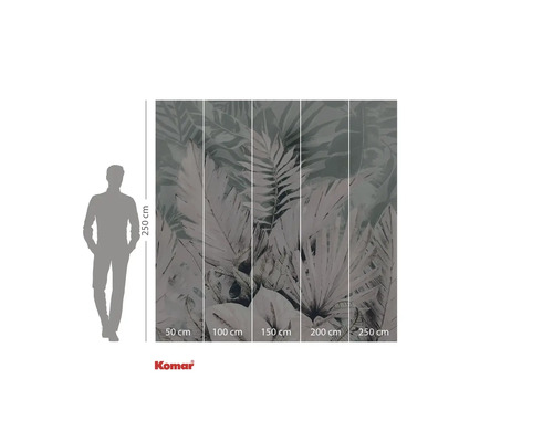 Papier peint photo Komar avec motif de plantes, 250x250 cm