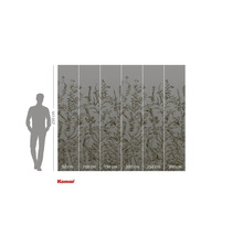 Papier peint photo avec motif de plantes, hauteur 250 cm