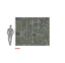 Papier peint photo avec motif floral et indications de taille