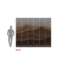 Fototapete mit Bergmotiv und Größenangaben