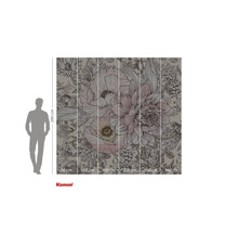 Papier peint photo avec motif floral et indications de taille