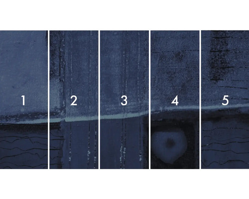 Représentation des nuances avec différentes couches de peinture