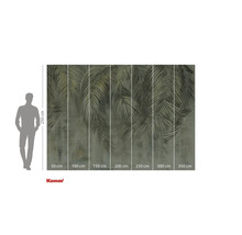 Komar Fototapete mit Palmenmotiven und Größenangaben