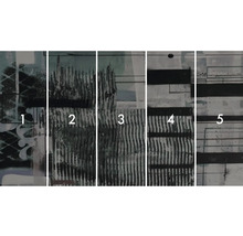 Panneau mural en cinq parties avec motif abstrait