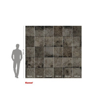 Papier peint photo avec motif floral et indications de taille