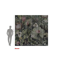 Papier peint photo Komar avec plantes tropicales et indications de taille