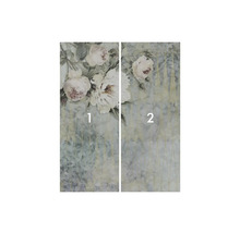 Zweiteiliges Wandbild mit Rosenmotiv