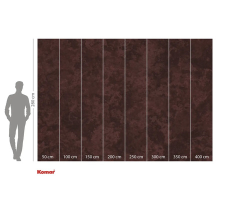 Papier peint photo avec motif marbré, 280 cm de haut et 50 à 400 cm de large