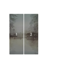 Fototapete mit Landschaftsmotiv und See