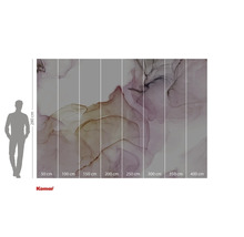 Papier peint photo avec motif abstrait et indications de taille