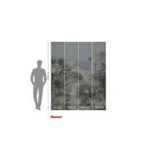 Papier peint photo Komar avec motif de jardin méditerranéen et indications de taille.