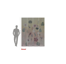 Logo Komar. Image murale avec motifs de plantes, dimensions 250 cm de hauteur et 200 cm de largeur.