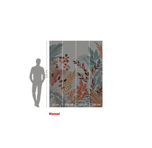 Papier peint photo avec motif botanique et indications de taille