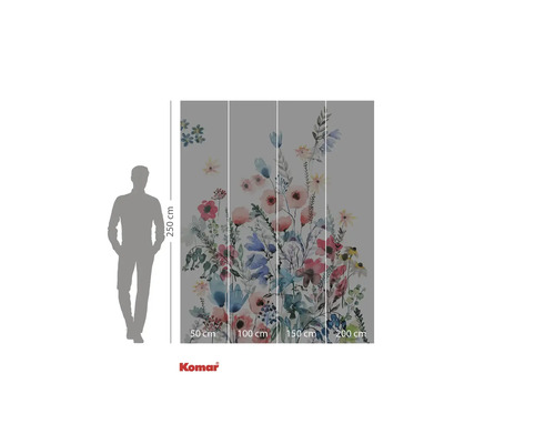 Komar Fototapete mit Blumenmuster