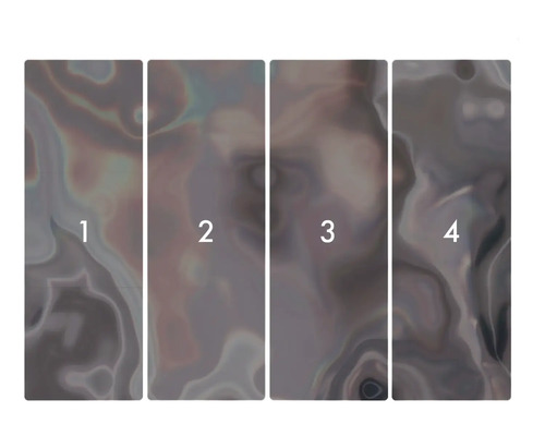 Vierteiliges Paneel mit abstraktem Muster