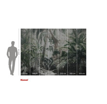 Papier peint photo avec motif de jungle et indications de taille