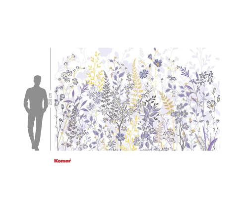 Papier peint photo Komar avec motif floral, hauteur 250 cm