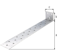 Équerre métallique avec trous pour vis
