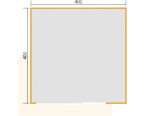 Diagramme avec des dimensions de 400 sur 400
