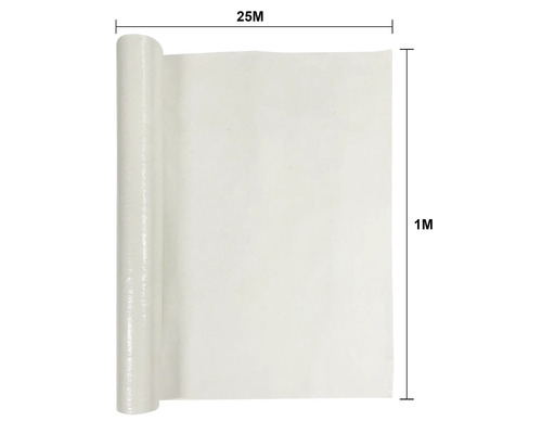 Rouleau de film de construction, 25 mètres de long et 1 mètre de large