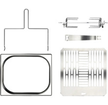 Set de tournebroche avec accessoires pour barbecue