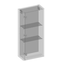 Armoire de salle de bain avec trois étagères