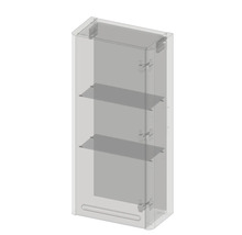 Armoire haute avec étagères pour la salle de bain