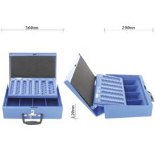 Boîte d'assortiment de forets avec jeu de forets, dimensions 360 x 290 x 120 millimètres