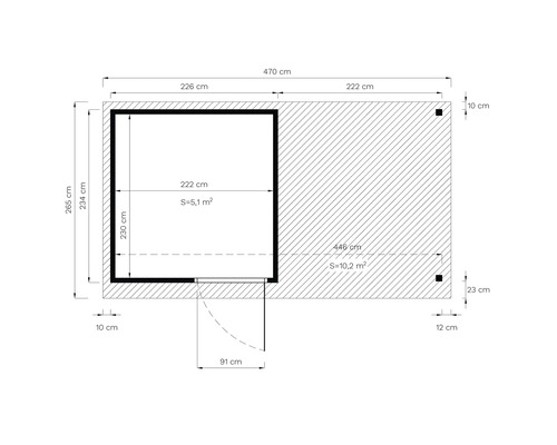 Plan avec dimensions