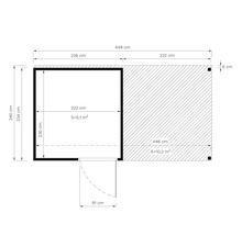Plan avec indications de mesure