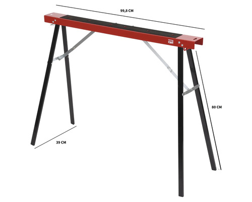 Établi avec des dimensions de 99,8 cm de large et 80 cm de haut