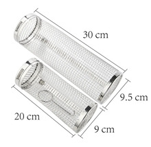 Deux tubes à boulettes de fumage en acier inoxydable mesurant 30 cm et 20 cm