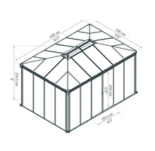 Dessin technique d'un pavillon avec cotes