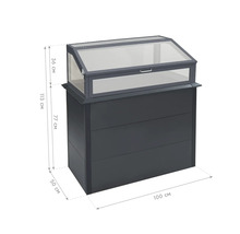 Jardinière surélevée avec tunnel de forçage et dimensions