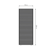 Image d'un radiateur mesurant 94 cm sur 234 cm.