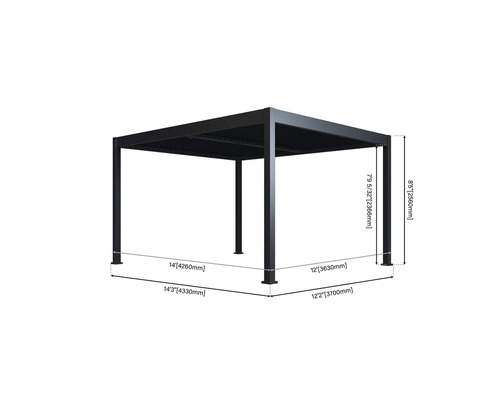 Dimensions d'une pergola de jardin