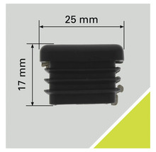 Capuchon de protection en plastique, 25 x 17 millimètres