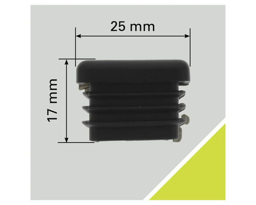 Capuchon de protection en plastique, 25 x 17 millimètres