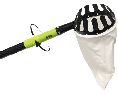 Obstpflücker mit Fangbeutel und Teleskopstiel